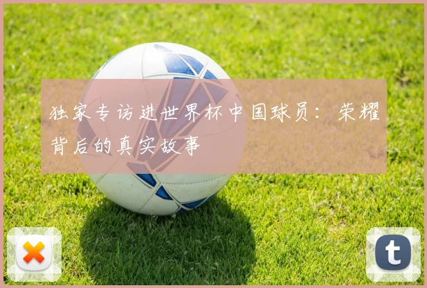 独家专访进世界杯中国球员：荣耀背后的真实故事